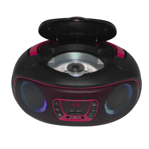 Denver TCL-212BT ružové Bluetooth CD boombox rádio - 6