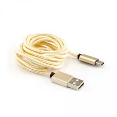 Sbox USB-Type-C USB-A - Type-C M/M 1,5 m zlatý dátový kábel