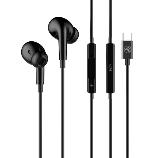Tellur Attune Type-C čierne káblové in-ear slúchadlá - 1