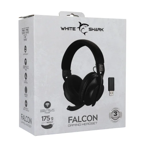 Slúchadlá White Shark WGH-2441 Falcon Black - 9