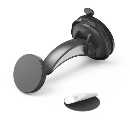 Hama 00201512 mágneses autós mobiltelefon-tartó tapadókoronggal, 360°-ban forgatható, univerzális - 1
