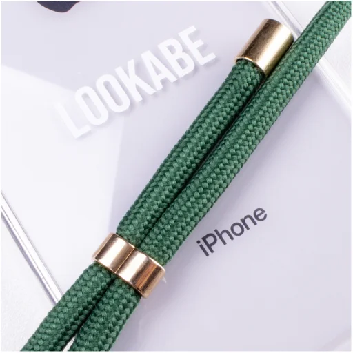 Lookabe Necklace iPhone 7/8+ zlato-zelené puzdro so šnúrkou na krk loo012 - 3