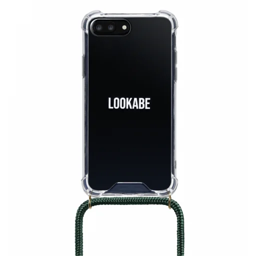 Lookabe Necklace iPhone 7/8+ zlato-zelené puzdro so šnúrkou na krk loo012 - 1