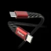 Hama 00201542 Extreme nabíjací kábel USB-C - USB-C 1,5 m nylonový čierno-červený nabíjací kábel thumbnail