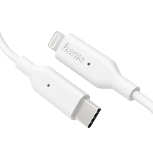 Hama 00201598 USB-C - Lightning nabíjací a dátový kábel 1 m biely - 2