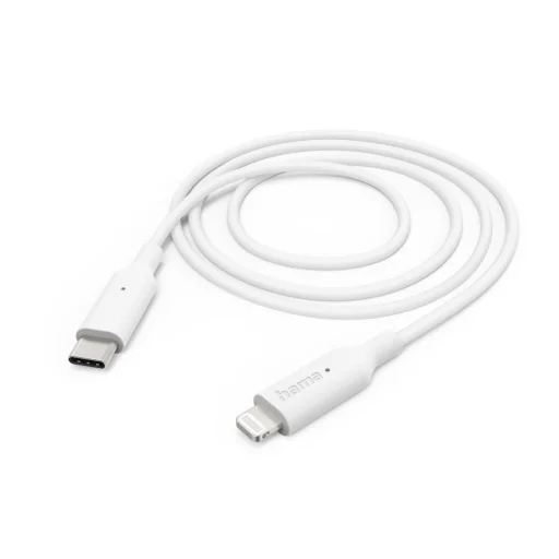 Hama 00201598 USB-C - Lightning nabíjací a dátový kábel 1 m biely - 1