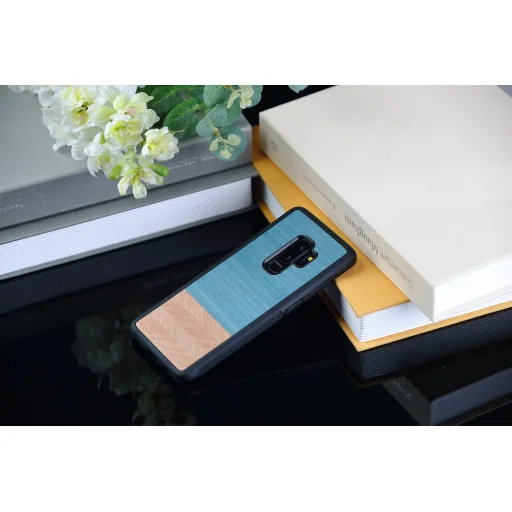 MAN&WOOD Galaxy S9 Plus puzdro denim black - 3