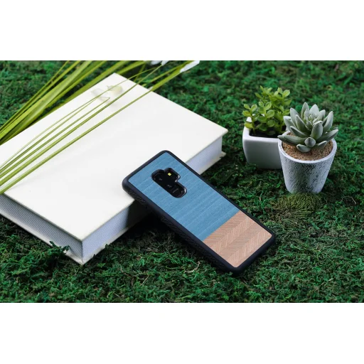 MAN&WOOD Galaxy S9 Plus puzdro denim black - 4