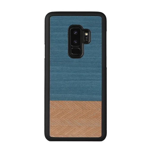 MAN&WOOD Galaxy S9 Plus puzdro denim black - 1