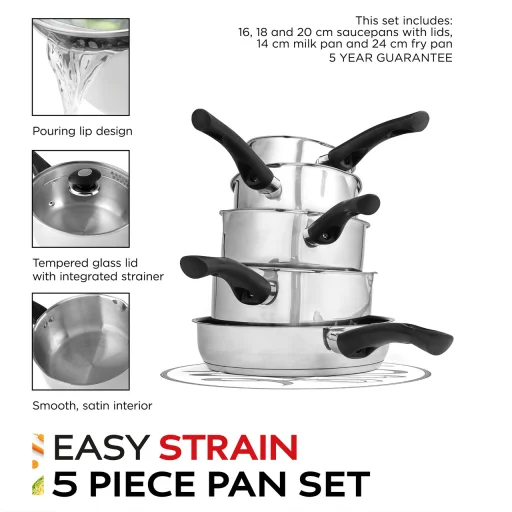 Russell Hobbs RH00543EU7 Easy Strain 5-dielna sada riadu - 4