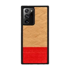 MAN&WOOD Galaxy Note 20 Ultra puzdro vzor rybia kosť azalka čierne