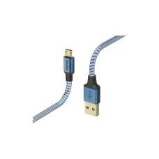 Hama 00178289 USB-A - Micro-USB B kábel 1,5 m modrý