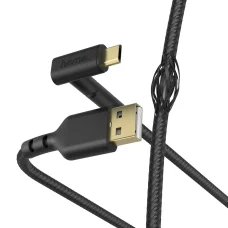 Hama 00187215 stojanový nabíjací/dátový kábel, Micro USB, 1,5 m, čierny