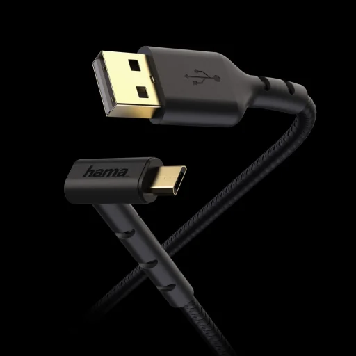 Hama 00187215 stojanový nabíjací/dátový kábel, Micro USB, 1,5 m, čierny - 3