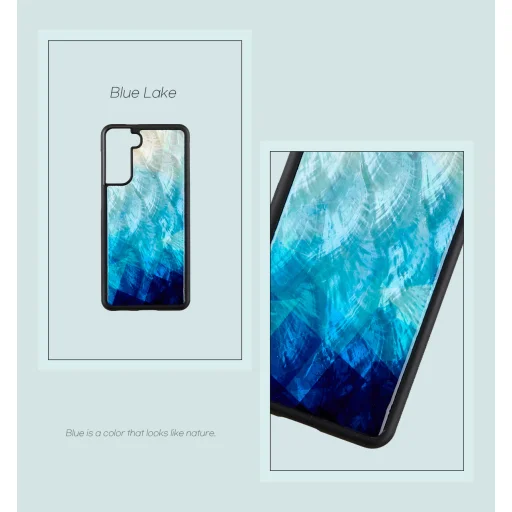 Puzdro iKins pre Samsung Galaxy S21+, Blue Lake Black - 2
