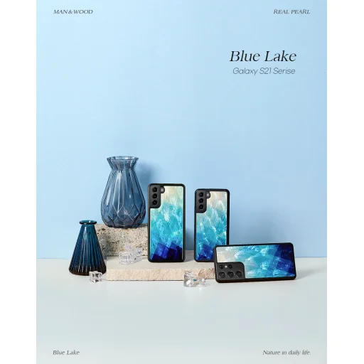 Puzdro iKins pre Samsung Galaxy S21+, Blue Lake Black - 3
