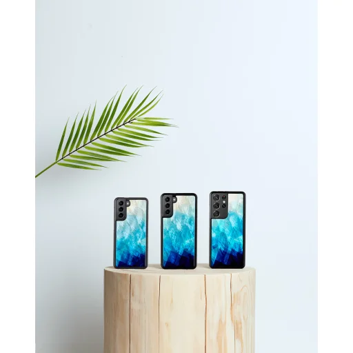 Puzdro iKins pre Samsung Galaxy S21+, Blue Lake Black - 4