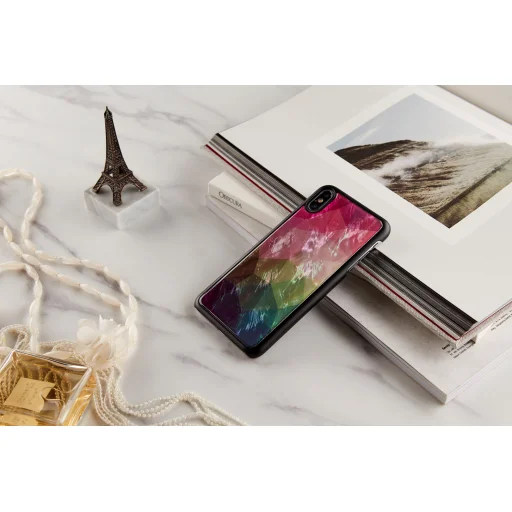 iKins iPhone XS Max puzdro vodný kvet čierne - 3