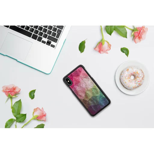 iKins iPhone XS Max puzdro vodný kvet čierne - 4