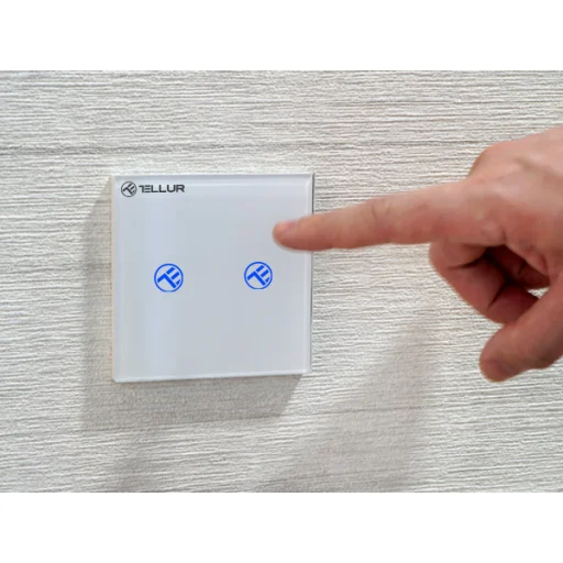 Tellur Smart WiFi spínač, SS2N 2-portový 1800W 10A - 3
