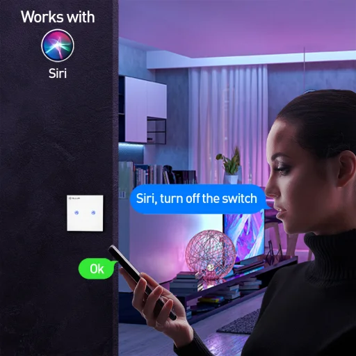 Tellur Smart WiFi spínač, SS2N 2-portový 1800W 10A - 9