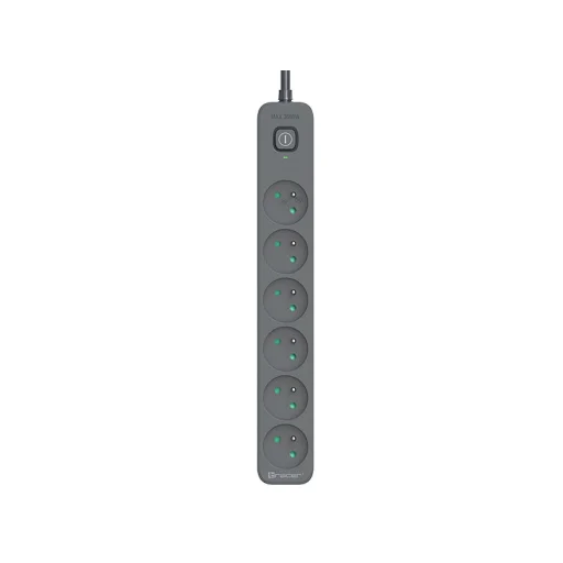 Tracer 47025 Zebra Mobile Ready 1,5 m prepäťová ochrana s 5 zásuvkami + 2 USB (2,1 A) - 1