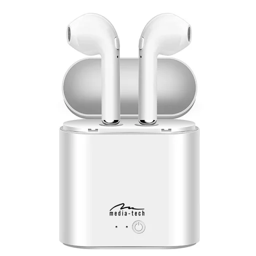 Media-Tech MT3589W R-Phones TWS bezdrôtové slúchadlá biele - 4