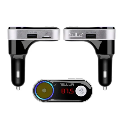Tellur FMT-B2 Black Bluetooth FM transmiter a nabíjačka do auta - 3