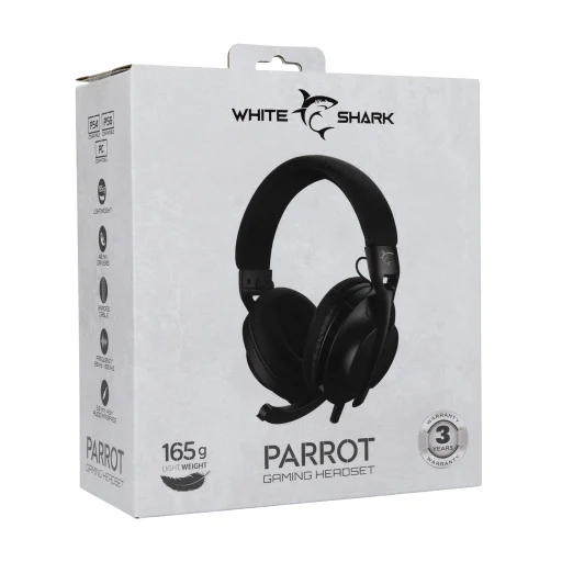 White Shark PARROT GH-2440 Black stereo herný headset - 10