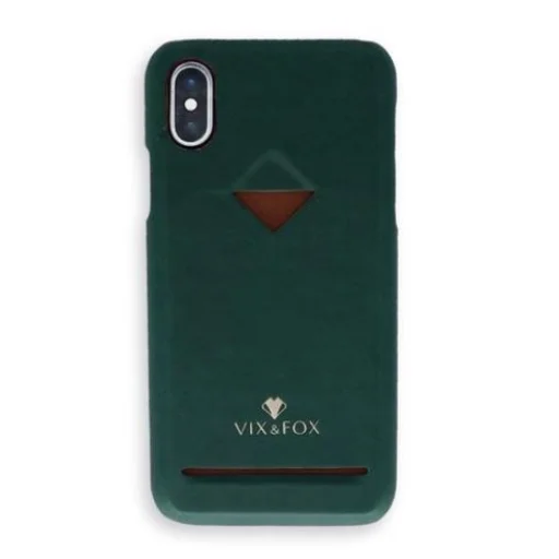 VixFox zadný kryt s držiakom na karty pre Samsung S9, lesná zelená - 1