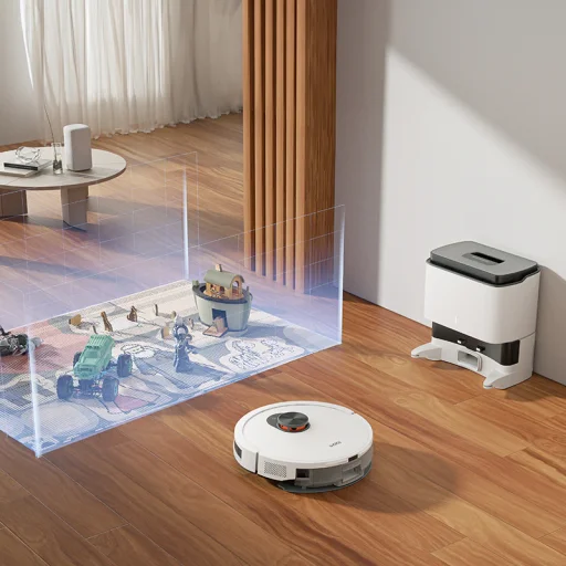 Xiaomi ROIDMI EVE CC robotický vysávač a mop s čistiacou stanicou, biely, poškodený obal - 4