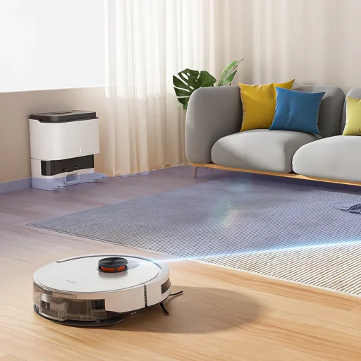 Xiaomi ROIDMI EVE CC robotický vysávač a mop s čistiacou stanicou, biely, poškodený obal - 5