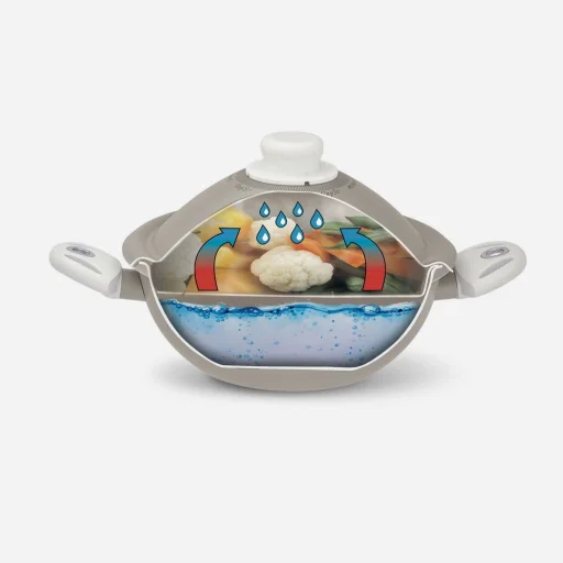Pensofal White Diamond Vapsi 24 cm wok panvica s dvoma rúčkami a pokrievkou - 2