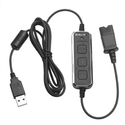 Tellur Voice 510N mono vezetékes USB headset fekete - 3