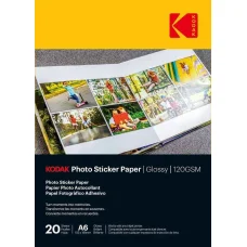 Kodak Fényes fotómatrica papír 120 g/m² A6 20 lap (3510652)