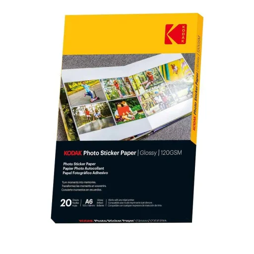 Kodak Fényes fotómatrica papír 120 g/m² A6 20 lap (3510652) - 2