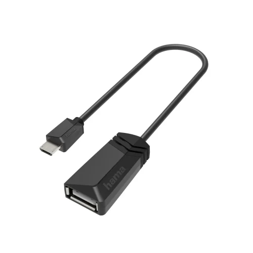 Hama 00200308 USB-OTG adaptér s vidlicou Micro-USB – so zásuvkou USB - 1
