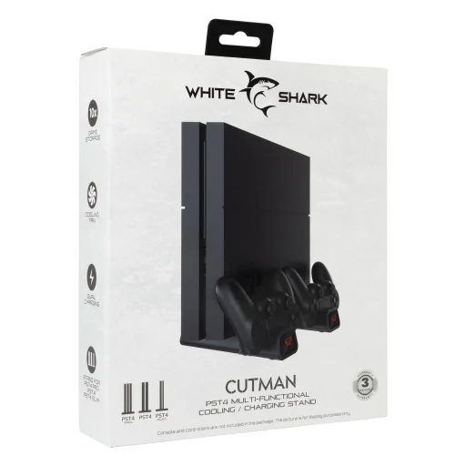 White Shark PS4-19076 Cutman PS4 chladiaci stojan a dvojitá nabíjacia stanica - 10