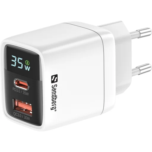 Sandberg 441-52 2 az 1-ben hálózati töltő 1xUSB-C 1xUSB 35W - 1