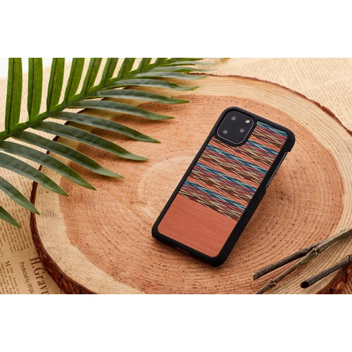 MAN&WOOD iPhone 11 Pro Max browny check black kryt - 3