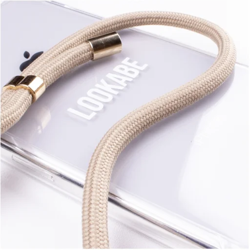 Lookabe Necklace iPhone 7/8+ zlaté nude puzdro so šnúrkou na krk - 4