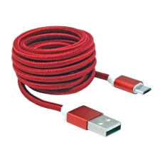 Sbox USB – Micro USB kábel 1,5 m červený