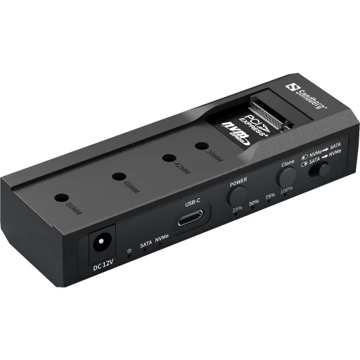 Sandberg 136-49 USB 3.2 klonovacia a dokovacia stanica pre M.2 + NVMe + SATA disky - 1