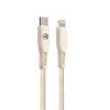 Tellur Green dátový a nabíjací kábel Type-C – Lightning 2,4A PD 20W 1 m nylónový krémový thumbnail