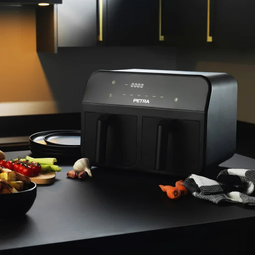 Petra PT4750BLKVDEEU7 Dual Air Black teplovzdušná fritéza - 3