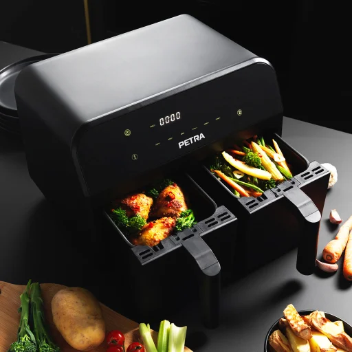 Petra PT4750BLKVDEEU7 Dual Air Black teplovzdušná fritéza - 6
