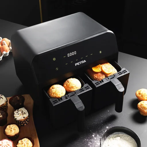 Petra PT4750BLKVDEEU7 Dual Air Black teplovzdušná fritéza - 8