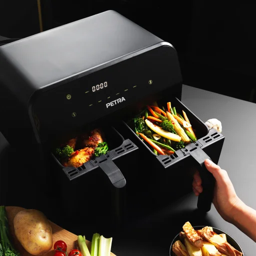 Petra PT4750BLKVDEEU7 Dual Air Black teplovzdušná fritéza - 9