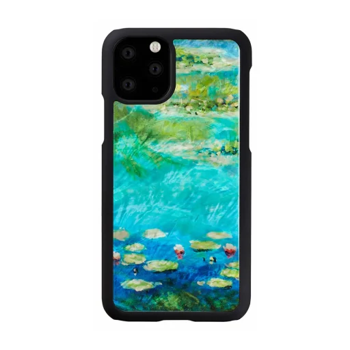 iKins iPhone 11 Pro flipové puzdro lekná čierne - 1