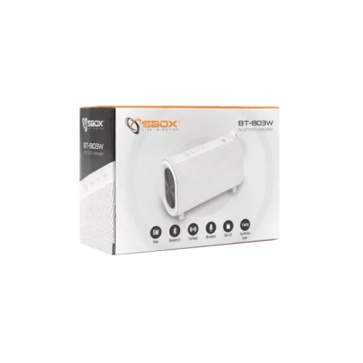 Sbox BT-803 biely Bluetooth reproduktor - 6